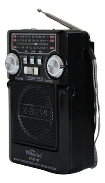 Radio Parlante Recargable Panel Solar Linterna Led Portátil Diseño