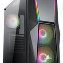 Gabinete Gamer Iceberg Z10 Plus Eatx Argb 5 Ventiladores Negro