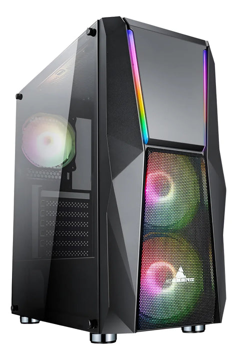 Gabinete Gamer Iceberg Z10 Plus Eatx Argb 5 Ventiladores Negro