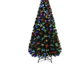 Arbol Fibra Optica 7 Colores Alta Densidad 210cm Verde Oscuro