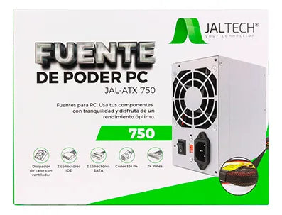 Fuente De Poder 230w Para Pc 24 Pines + Sata/ide/p4 Gris