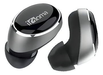 Audífonos Igoma Inalámbricos Táctiles Bluetooth Earbuds Ig 8 Color Smooth Black Luz Azul
