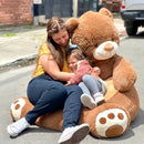 Puff Silla Peluche Oso Gigante 100x90cm