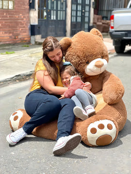 Puff Silla Peluche Oso Gigante 100x90cm