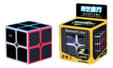 Cubo Rubik 2x2 Qiyi Fibra De Carbono Speed Cube + Base Regalo