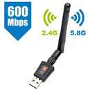 Receptor Wifi 600mbs Doble Banda Tarjeta Usb Dual 2.4-5 Ghz