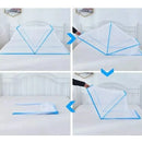 Mosquitero Toldillo Plegable Para Cama, Cuna Toldo 190 Azul