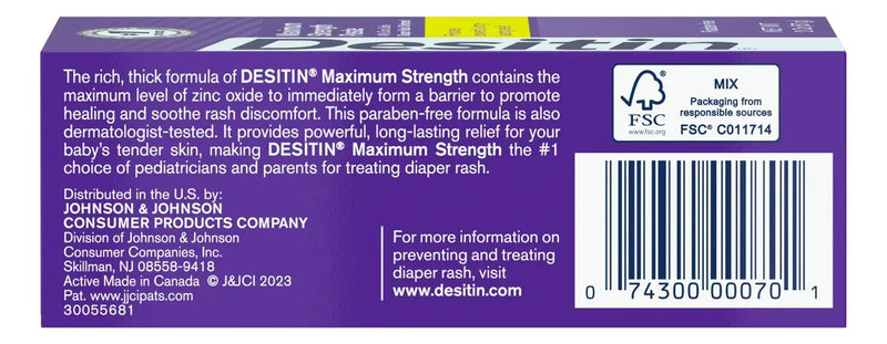Desitin Crema Antipañalitis 2oz