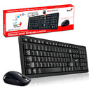 Combo Teclado Mouse Genius Km-8200 Inalambrico Español Pc Color Del Teclado Negro Color Del Mouse Negro