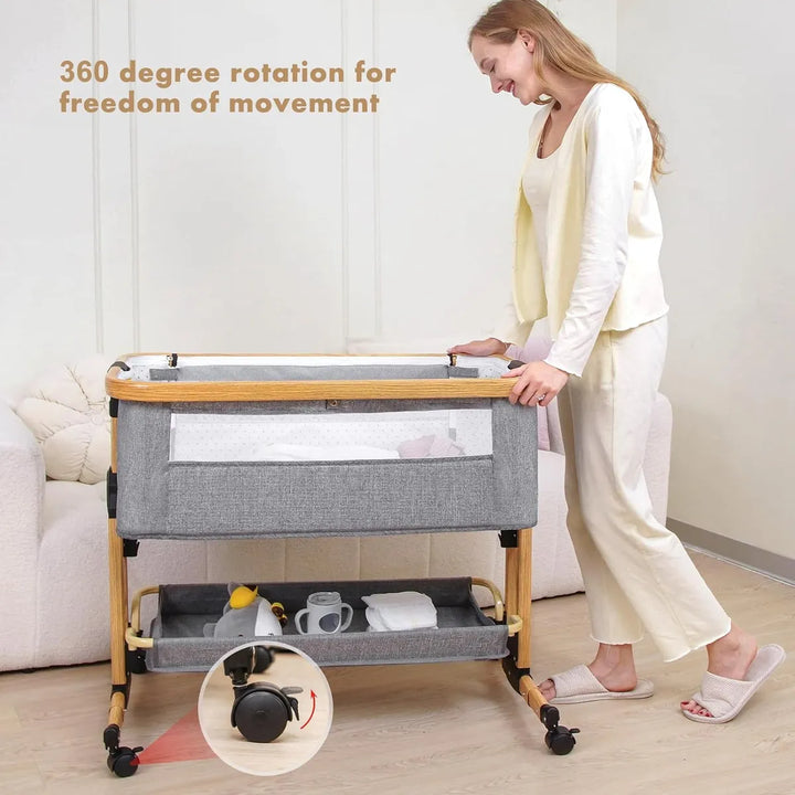 Cuna Lateral 3 En 1 Ultra Práctica Para Bebés