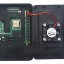 Caja O Case Para Raspberry Pi 4 B Negro Con Ventilador