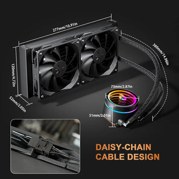 Refrigeración Líquida Aio 240 Mm Uphere Negro