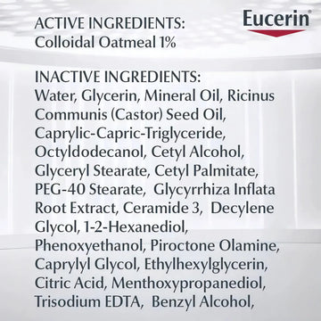 Eucerin Crema Baby Eczema Relief 141 g | Hidratante Hipoalergénica Sin Fragancia Bebé Piel Atópica Seca Sensible | Loción Dermatológica Suave Antipicazón Calmante Reparadora Avena Coloidal Alivio