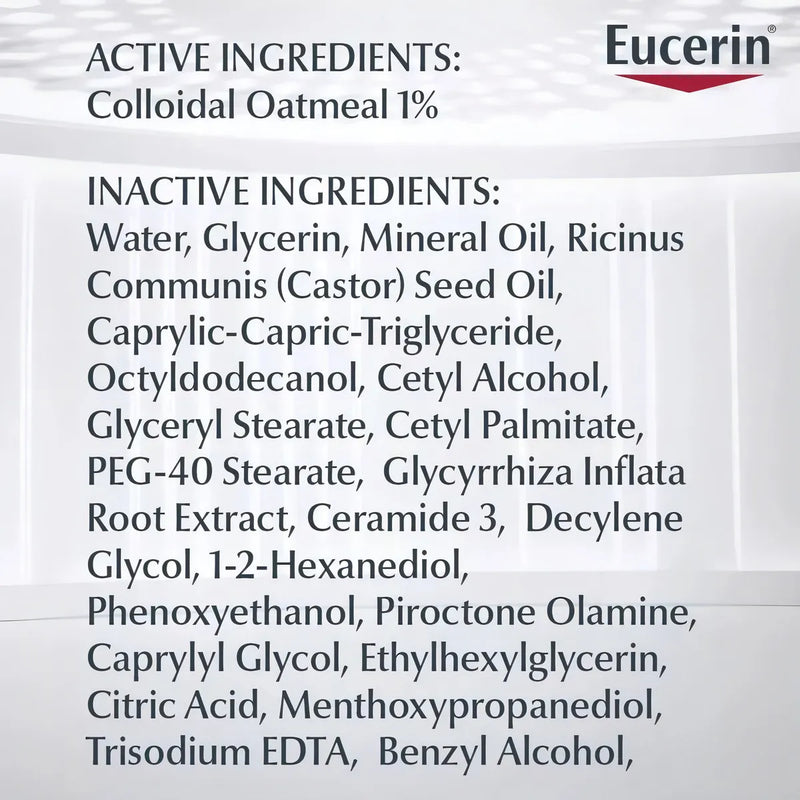 Eucerin Crema Baby Eczema Relief 141 g | Hidratante Hipoalergénica Sin Fragancia Bebé Piel Atópica Seca Sensible | Loción Dermatológica Suave Antipicazón Calmante Reparadora Avena Coloidal Alivio