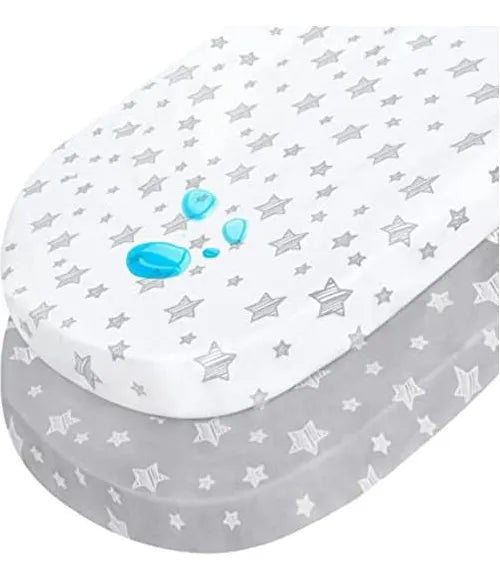 Juego De 2 Sábanas Impermeables Para Moisés Tipo Halo