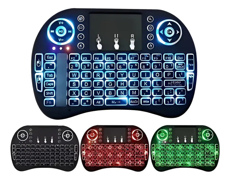 Mini Teclado Inalambrico Smart Tv Android Teclado Negro