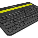 Teclado Logitech QWERTY inglés US color negro