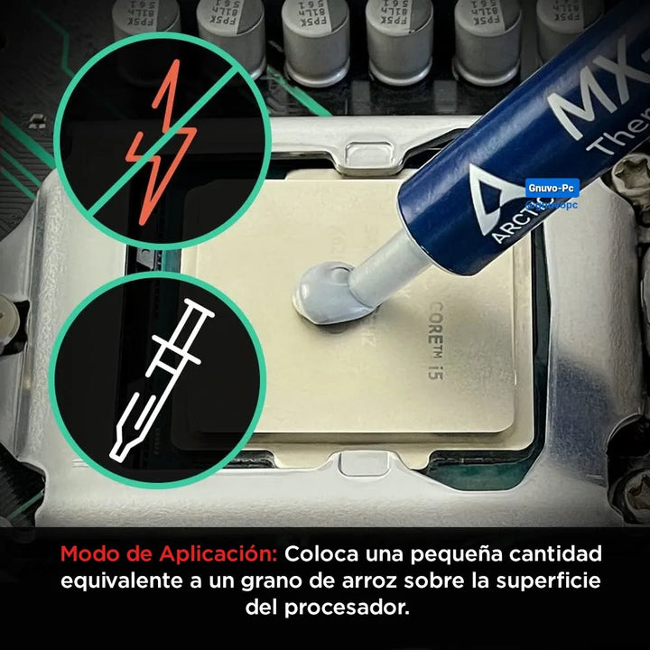 Pasta Termica Crema Disipadora Calor Mx 4 Mx-4 Pc Cpu Gpu Gris