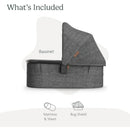 Cuna Uppababy V3 Para Cochecitos Vista, Cruz, Ridge, Minu -