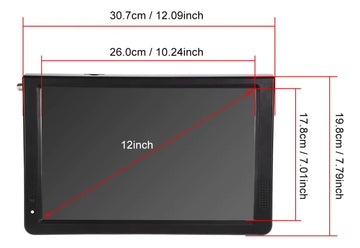 TV de 12" Leadstar D12 con pantalla HD