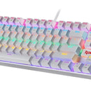 Teclado Gamer Redragon Kumara K552 Rainbow Blanco Red Esp Español Latinoamérica