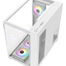 Gabinete Gamer Iceberg Atx Crystal Cube Xl Blanca 7 Fans Rgb Blanco