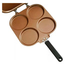 Sarten Pancakes Doble Cara Antiadherente 4 Moldes Desayunos Diseño