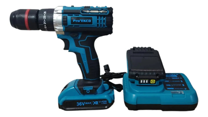 Combo Inalambrico Taladro 36v 1/2 + Minipulidora + Accesorio - Amarillo - 50-60 Hz