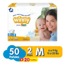 Pañal Winny Etapa 2 M X50 Mediano (m) Sin Género