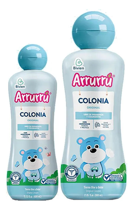 Colonia Bebe Arrurú Original 400+800ml Azul