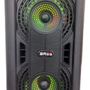 Parlante Portátil Cabina Bocina Fm Usb Micrófono Altavoz Negro