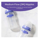 Set X3 Biberones Teteros Lansinoh 8oz Flujo Medio +3m Violeta Set Mamaderas 240 Ml