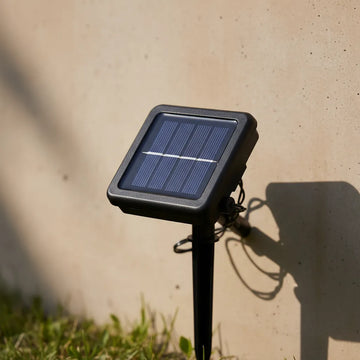 Guirnalda Navideña Calida Recargable Luz Solar 100 Led