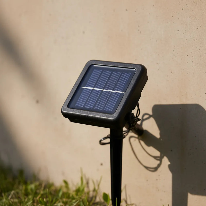 Guirnalda Navideña Calida Recargable Luz Solar 100 Led