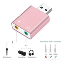 Tarjeta De Sonido Usb 7.1 Deluxe Externa Usb Adaptador Color
