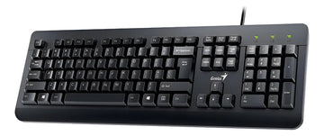Kit de teclado y mouse Alámbrico Genius KM-160 de color negro- En español