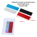 Disipador De Calor Aluminio - M.2 Ssd Nvme Ngff 2280