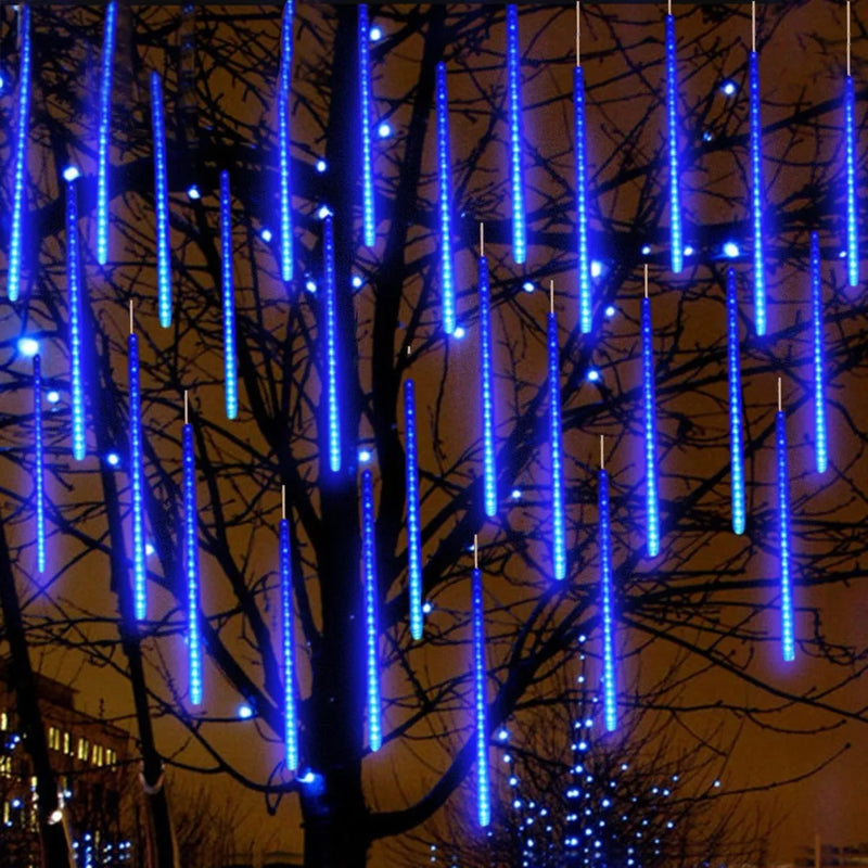 Set 2 Extensiones 10 Tubos Con Luces Navideñas Led