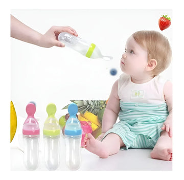 Biberon Con Cuchara Alimentador Papilla Pra Bebe Dosificador