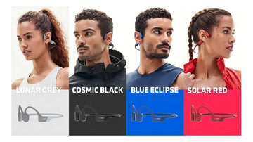 Fone de ouvido open-ear sem fio Shokz Sport OpenRun AS800 cosmic black