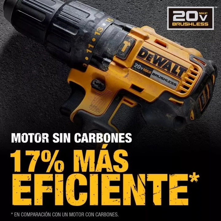 Taladro Percutor 1/2'' + Herramientas Dewalt Dcd7781s2a-b3 Amarillo/negro