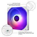 Combo Ventiladores Pc Chasis X3 120 Mm 360 Argb Fan Kit Tr Led Blanco