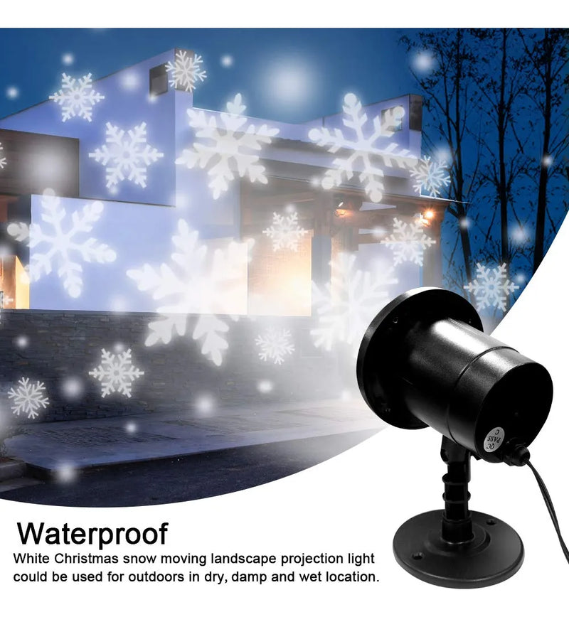 Proyector De Luz Led Navidena Con Efecto Nieve Automatico