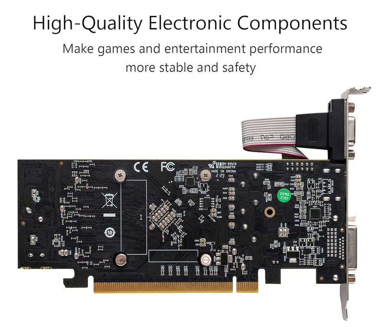 Tarjeta Grafica Qthree Radeon Rx 550 4gb Gddr5 Vga Dvi Hdmi