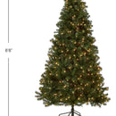 Árbol De Navidad Artificial 6.5' Preiluminado Y Realista