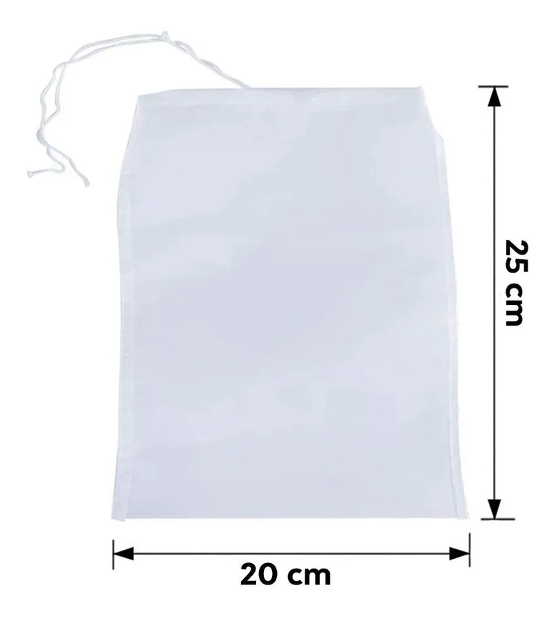 2 Filtros Bolsa De Tela Reusable Leche Y Queso