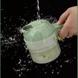 Cortadora Eléctrica Multifuncional De Verduras 4 En 1