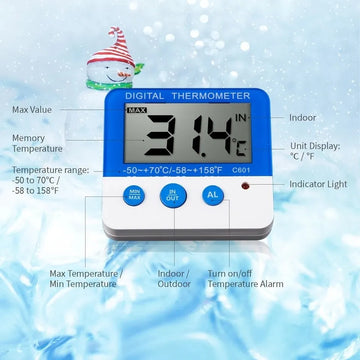 Termómetro Digital Nevera Con Alarma