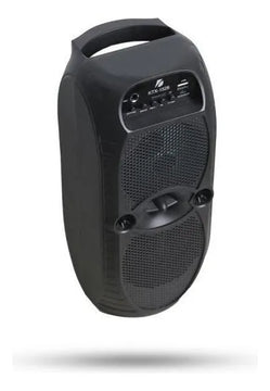 Parlante Bluetooth Portátil Luces Led + Soporte Celular Color Negro