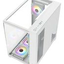 Caja Gabinete Gamer Iceberg Crystal Cube Xl 7x Fans Argb Color Blanco